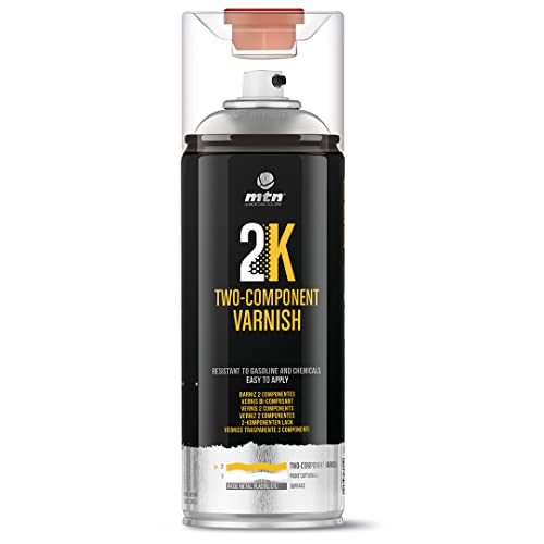 Montana Colors MTN PRO Barniz 2K, 2 componentes con catalizador - Acabado Brillo, Spray 400ml