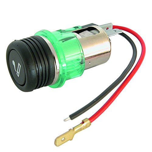 Carpoint 0523203 - Encendedor de coche con luz, verde
