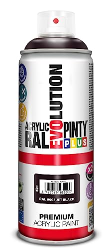 Evolution pinty color M123010 - Pintura spray acrilica 520 cc negro brillante