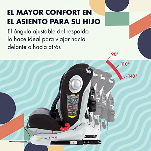 Babify Onboard Silla de Coche para Bebés y Niños, 0 Meses - 12 Años, Ajustable 360, Asiento Portátil y Seguro, Silla Cómoda y Acolchada.