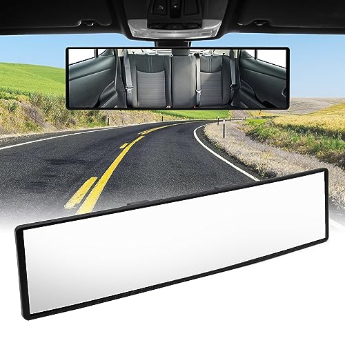 Espejo Retrovisor, Espejos Interiores Universal, Retrovisor Panoramico para Automóvil, SUV y Camiones, Espejo de Antideslumbrante (285mmx70mm)