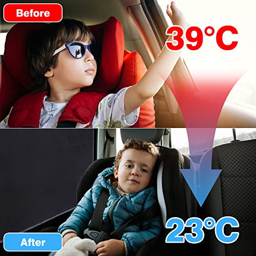 Tevlaphee protección Solar magnética para automóviles, Cortinas Reflectantes de protección Ultravioleta para niños Adultos y Mascotas